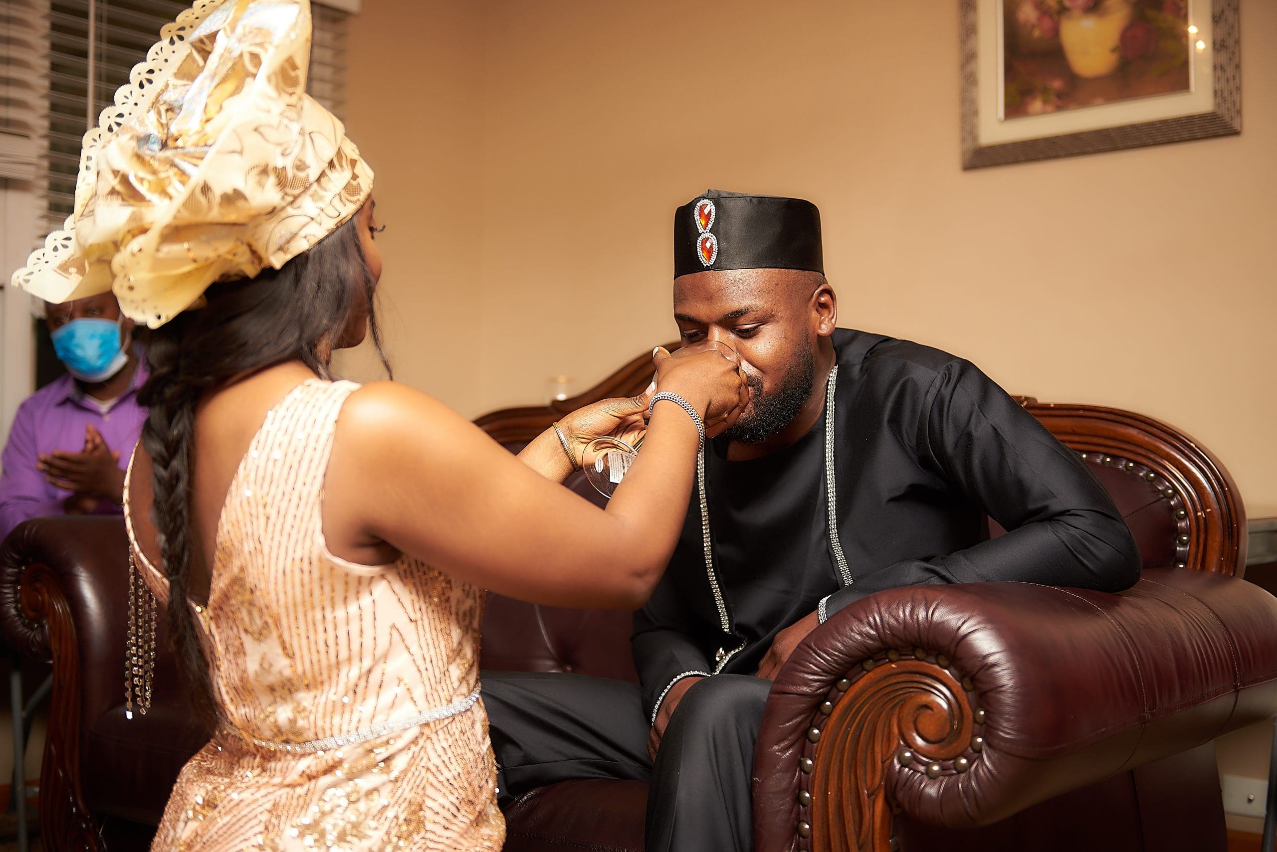 traditional bride and groom attire