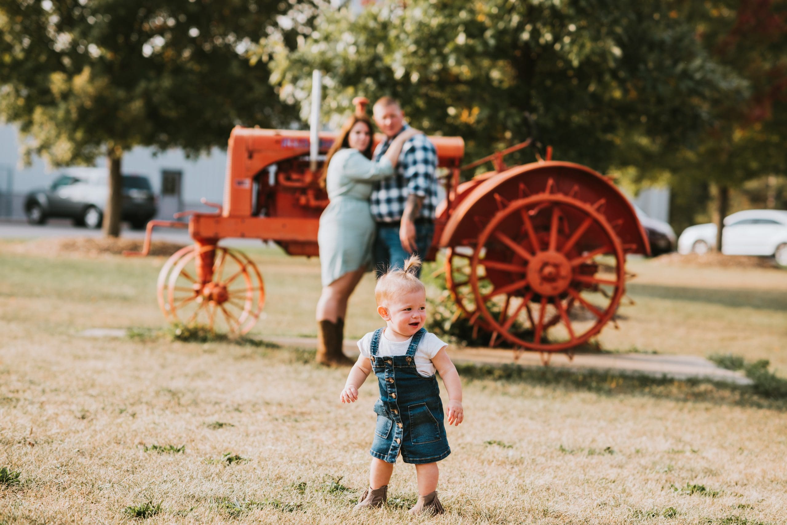 kids in engagement photos