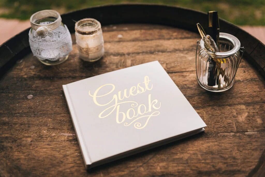 wedding guest book