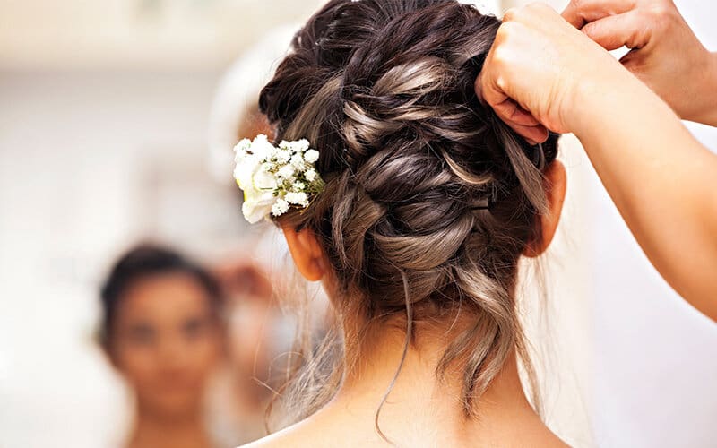 perfect bridal hairdo