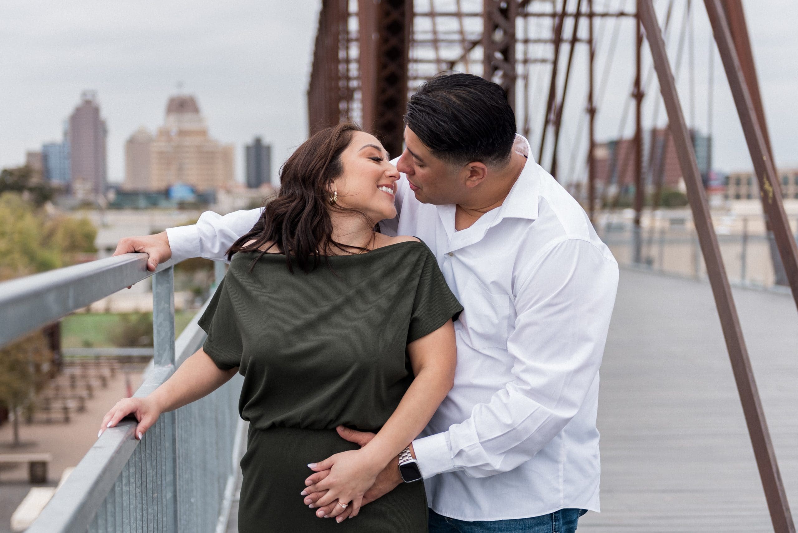 dusable bridge engagement elegance